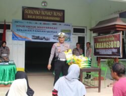 Polres Trenggalek Gelar Pasar Murah Beras di Desa Karangsoko