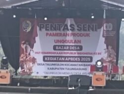 Bazar PHBN Desa Talunkulon Meriahkan Peringatan HUT RI ke-80