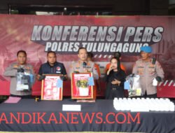 POLRES TULUNGAGUNG BONGKAR KASUS NARKOBA TERBESAR, 1,2 KG SABU DIDUGA JARINGAN ASIA TENGGARA
