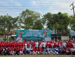 Bupati Tulungagung Ikuti Senam SKJ 88 Virtual Bersama Gubernur Jatim, Semarakkan Haornas 2025