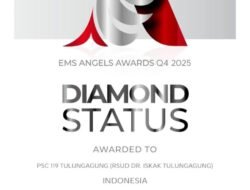 PSC 119 RSUD dr. Iskak Tulungagung Raih Diamond Status EMS Angels Awards Q4 2025