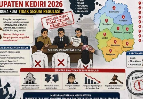 Pengisian perangkat desa di sembilan desa Kabupaten Kediri dipertanyakan AKAR