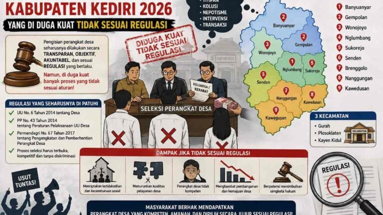 Pengisian perangkat desa di sembilan desa Kabupaten Kediri dipertanyakan AKAR