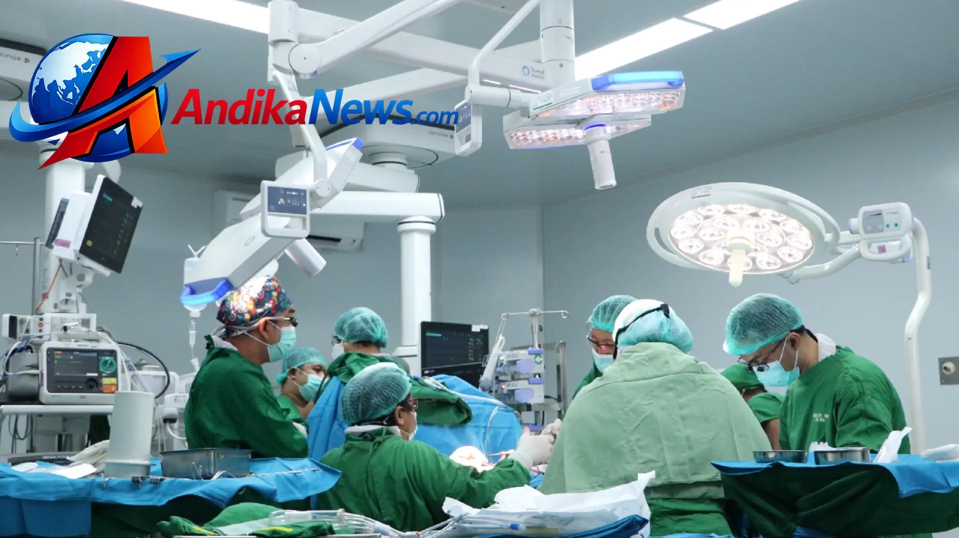 Suasana ruang operasi RSUD dr. Iskak Tulungagung tempat dilakukannya tindakan medis termasuk operasi jantung terbuka CABG